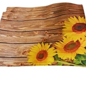 Rustic Sunflower Placemat Set Of Four